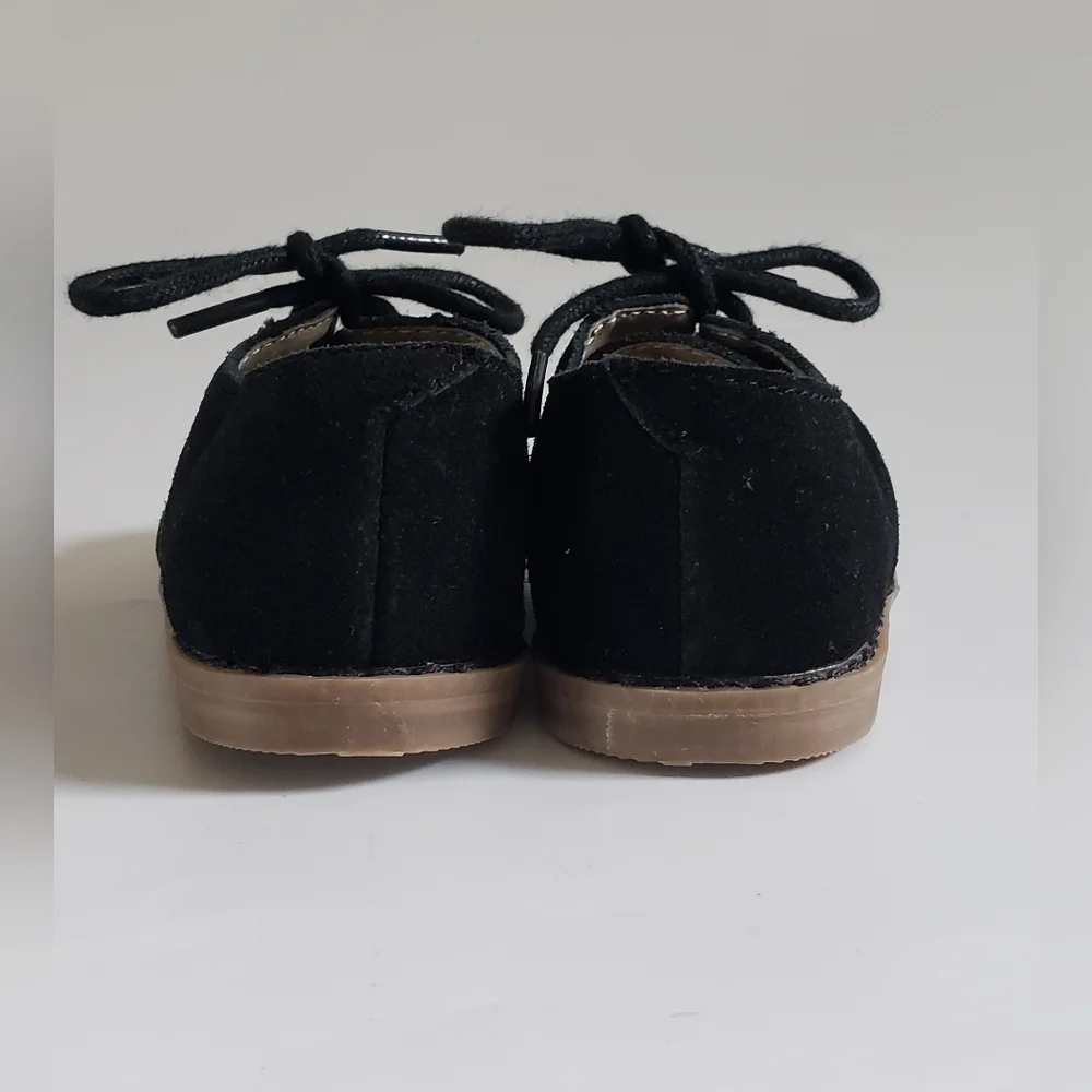 Janie and Jack Black Suede Oxford Shoe Size 4
